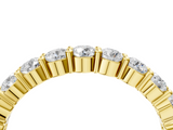 Yellow gold Round Diamond Half-Eternity Prong-Set Band_92