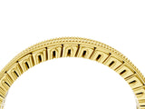 Yellow gold Round Diamond Milgrain Channel Set Eternity Band_8