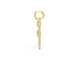 Yellow gold Round Diamond Multiway Open Circle Statement Earrings_1