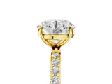 Yellow gold Round Diamond Pavé Band with Six-Prong Setting_40