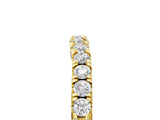 Yellow gold Round Diamond Pavé Curved Eternity Band with Shared Prong Setting_9