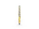Yellow gold Round Diamond Pavé Eternity Band with Micro Prong Setting_6