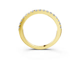 Yellow gold Round Diamond Pavé Eternity Band with Micro Prong Setting_7