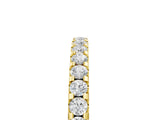 Yellow gold Round Diamond Pavé Eternity Band with Micro Prong Setting_9