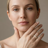 Yellow gold Round Diamond Pavé Eternity Band with Shared Prong Setting_155