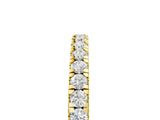 Yellow gold Round Diamond Pavé Eternity Band with U-Prong Setting_33