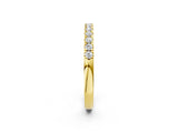 Yellow gold Round Diamond Pavé Eternity Band_6