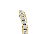 Yellow gold Round Diamond Pavé Half Eternity Band with Shared Prong Setting_125