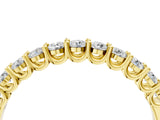 Yellow gold Round Diamond Pavé Half-Eternity Band_8