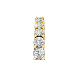 Yellow gold Round Diamond Pavé Half-Eternity Band_9