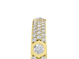 Yellow gold Round Diamond Pavé Promise Ring with Round Diamond Accents_5