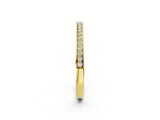 Yellow gold Round Diamond Pavé Set Eternity Band with Channel Setting_6