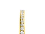 Yellow gold Round Diamond Pavé Set Eternity Band with Channel Setting_9