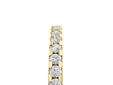 Yellow gold Round Diamond Pavé Set Eternity Band with Micro Prong Setting_72