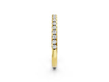 Yellow gold Round Diamond Pavé Set Eternity Band_6