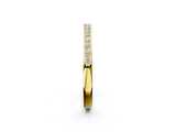 Yellow gold Round Diamond Pavé Set Half-Eternity Band_20