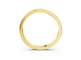 Yellow gold Round Diamond Pavé Set Half-Eternity Band_21