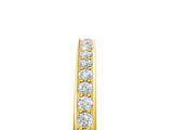 Yellow gold Round Diamond Pavé Set Half-Eternity Band_23