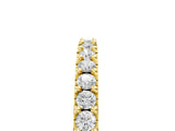 Yellow gold Round Diamond Pavé Set Half Eternity Band_9