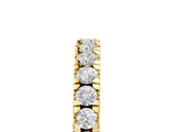 Yellow gold Round Diamond Pavé Set White Gold Eternity Band_7