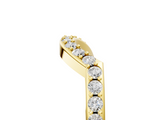 Yellow gold Round Diamond Pavé Twist Band with Shared Prong Setting_9