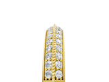Yellow gold Round Diamond Pave Eternity Band with Milgrain Edging_26