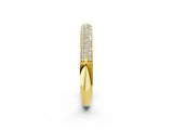 Yellow gold Round Diamond Pave Eternity Band with Shared Prong Setting_4