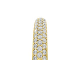 Yellow gold Round Diamond Pave Eternity Band with Shared Prong Setting_7