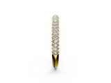 Yellow gold Round Diamond Pave Set Eternity Band with Shared Prong Setting_139