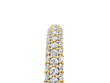 Yellow gold Round Diamond Pave Set Eternity Band with Shared Prong Setting_142