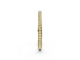 Yellow gold Round Diamond Pave Set Eternity Band_20