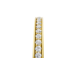 Yellow gold Round Diamond Pave Set Eternity Band_23