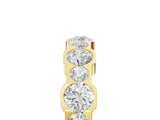 Yellow gold Round Diamond Promise Ring with Round Diamond Accents_5