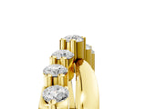 Yellow gold Round Diamond Prong-Set Crossover Band_42