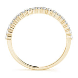 14K Yellow Gold Round Diamond Prong Set Eternity Band
