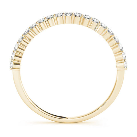 Yellow gold Round Diamond Prong Set Eternity Band 1