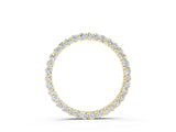 Yellow gold Round Diamond Prong-Set Eternity Pendant_23