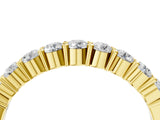 Yellow gold Round Diamond Prong Set Half-Eternity Band_11