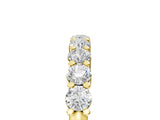 Yellow gold Round Diamond Prong Set Half-Eternity Band_12