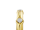 Yellow gold Round Diamond Prong-Set Milgrain Eternity Band_28