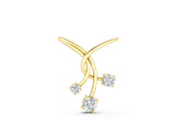 Yellow gold Round Diamond Prong Set Pendant_6