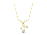 Yellow gold Round Diamond Prong Set Pendant_7