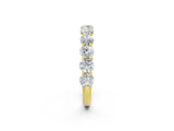Yellow gold Round Diamond Shared Prong Eternity Band_41