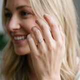 Yellow gold Round Diamond Solitaire Ring with Classic Band and Four-Prong Setting_16
