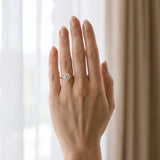 Yellow gold Round Diamond Solitaire Ring with Classic Band and Six-Prong Setting_12