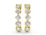 Yellow gold Round Diamond Starlight Ear Cuff