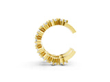 Yellow gold Round Diamond Starlight Ear Cuff_1