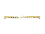 Yellow gold Round Diamond Tennis Bracelet with Channel Setting and Box Clasp_2