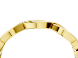 Yellow gold Round Diamond Twist Eternity Band with Bezel Setting_8