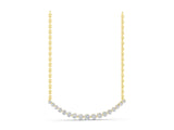 Yellow gold Round Diamond V-Prong Bar Pendant_25